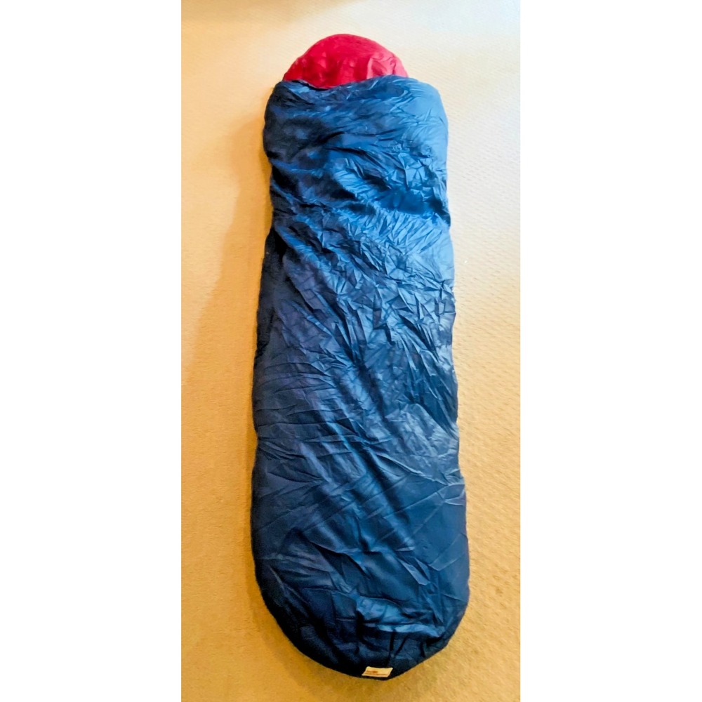 RARE 1970s Western‎ Mountaineering Middle of The Road Bag MOTR Down Sleeping Bag